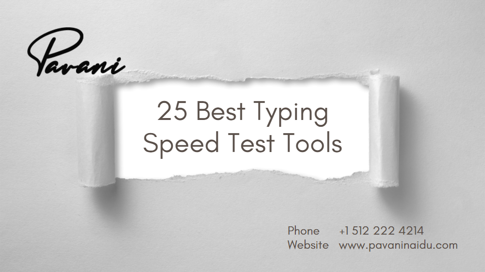 25 Best Typing Speed Test Tools- FREE Typing Test